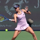 Belinda Bencic: un premier tour dans ses cordes à Indian Wells. KEYSTONE/EPA/ALI HAIDER